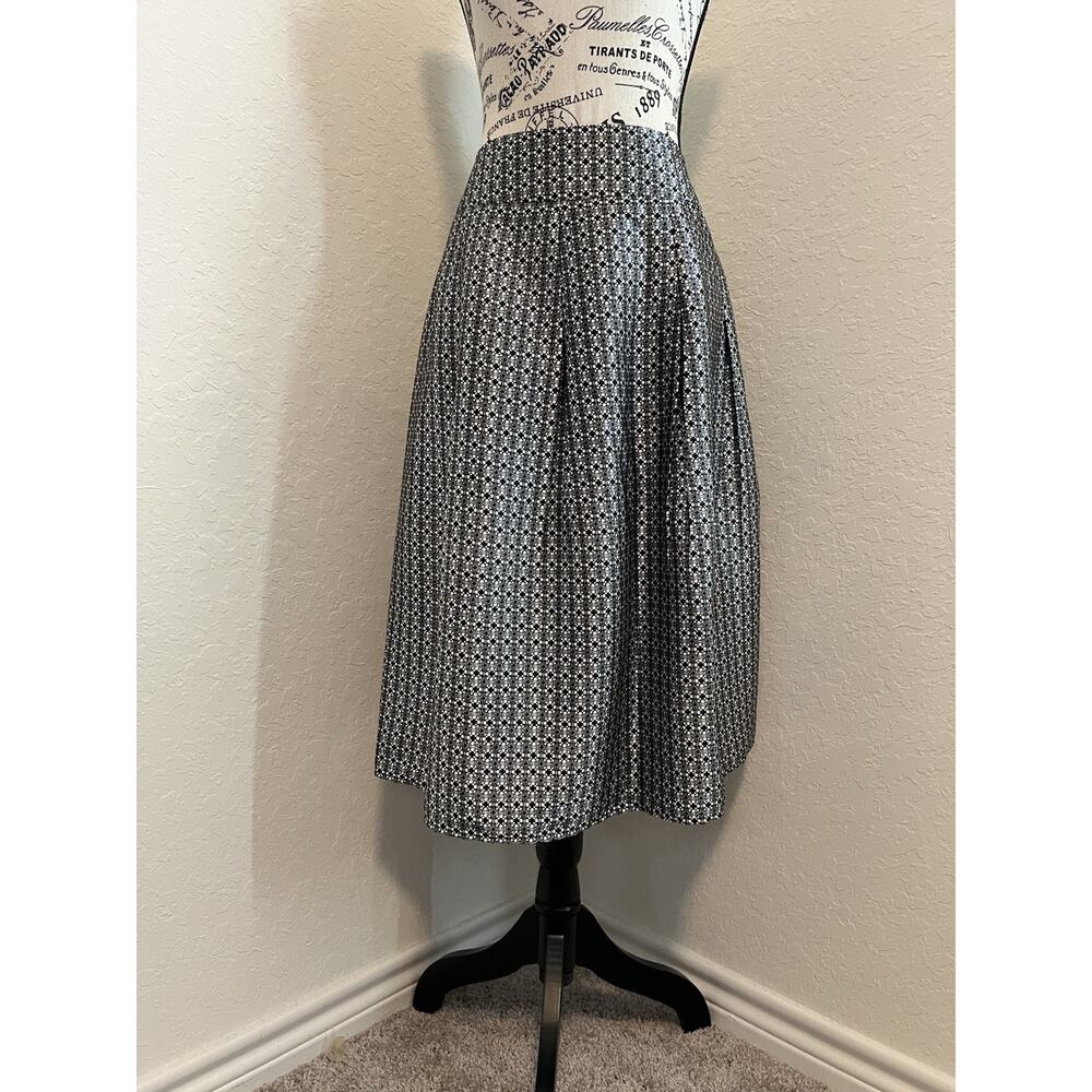 Courtenay Midi Skirt Size 14 Shiny Silky Skirt NWT Office Career Event Guest